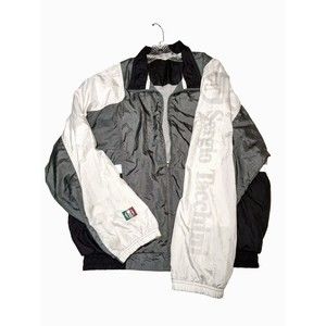 Sergio Tacchini Italy Windbreaker  Embroidered Logo Jacket